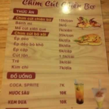 Thực đơn- Quán Ăn Bánh Ép Gia Di - Xuân Diệu