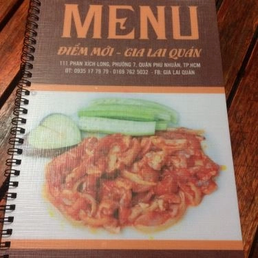 Thực đơn- Gia Lai Quán - Quán Ăn Gia Đình Bình Dân
