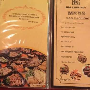 Thực đơn- Gia Linh Huy - Ăn Sáng & Lẩu Nướng