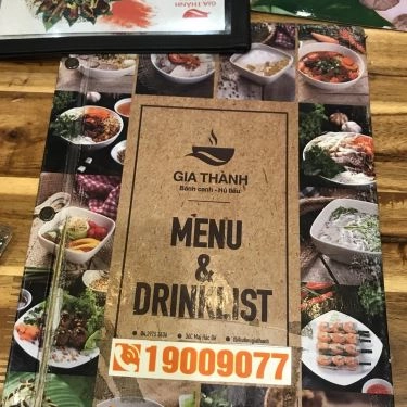 Thực đơn- Quán Ăn Gia Thành - Hủ Tiếu & Bánh Canh