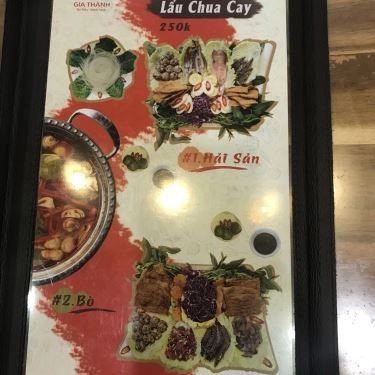 Thực đơn- Quán Ăn Gia Thành - Hủ Tiếu & Bánh Canh