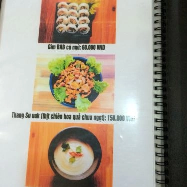 Thực đơn- Quán Ăn Gimbap Hàn Quốc - Tây Sơn