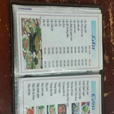 Thực đơn- Quán Ăn Góc Phố - Lẩu Bình Dân