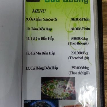 Thực đơn- Quán Ăn Góc Quảng - Ẩm Thực Quảng Nam