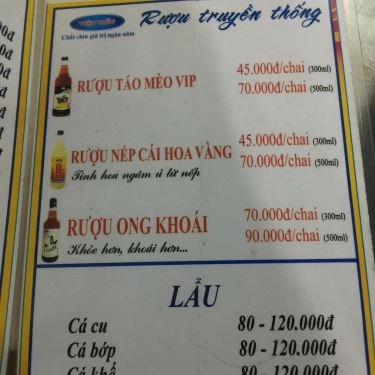 Thực đơn- Quán Ăn Gỏi Cá Bà Mỳ
