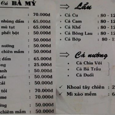 Tổng hợp- Quán Ăn Gỏi Cá Bà Mỳ