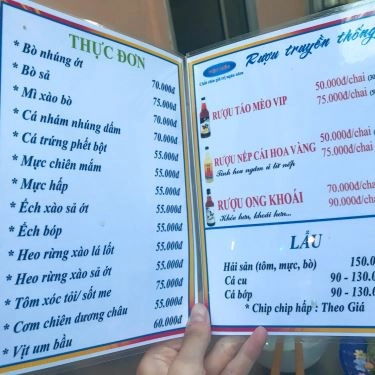 Thực đơn- Quán Ăn Gỏi Cá Bà Mỳ