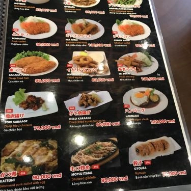 Thực đơn- Quán Ăn Gyu Mai - Món Nướng Nhật Bản