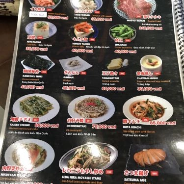 Thực đơn- Quán Ăn Gyu Mai - Món Nướng Nhật Bản