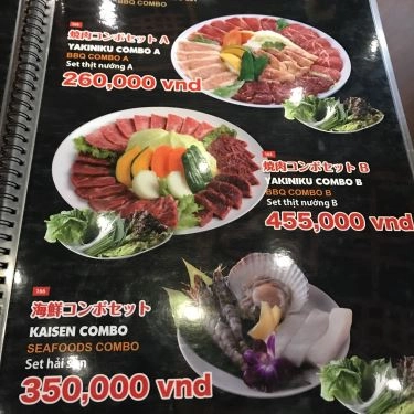 Thực đơn- Quán Ăn Gyu Mai - Món Nướng Nhật Bản
