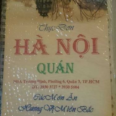 Thực đơn- Nhà Hàng Hà Nội Quán - Trương Định