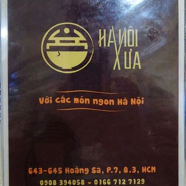 Thực đơn- Quán Ăn Hà Nội Xưa - Hoàng Sa