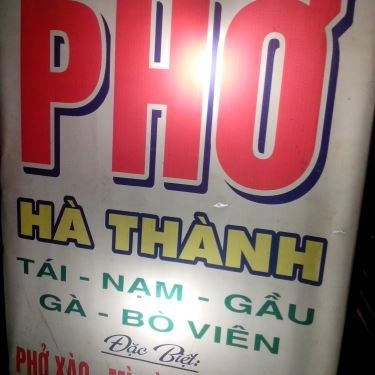 Thực đơn- Quán Ăn Hà Thành Phở