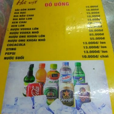 Thực đơn- Quán Ăn Hà Vịt 2 - Vịt Cỏ Vân Đình