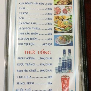 Thực đơn- Quán Ăn Hai Nù 3 - Hải Sản Tươi Sống