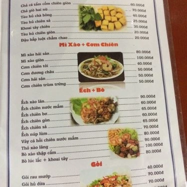Thực đơn- Quán Ăn Hai Nù 3 - Hải Sản Tươi Sống