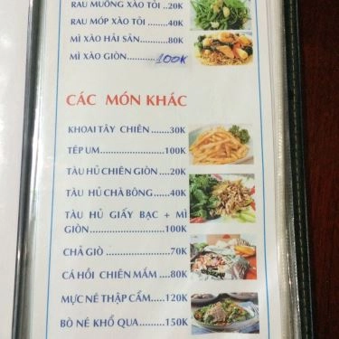 Thực đơn- Quán Ăn Hai Nù 3 - Hải Sản Tươi Sống