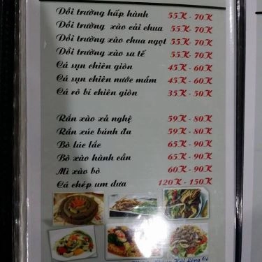Thực đơn- Quán Ăn Hải Sản 1K