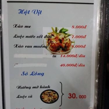 Thực đơn- Quán Ăn Hải Sản 1K