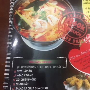 Thực đơn- Quán Ăn Hải Sản 3 Yêu Tinh - Quan Hoa