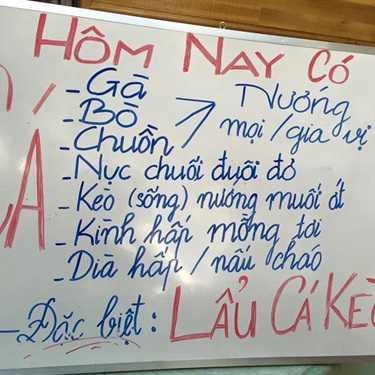 Thực đơn- Quán Ăn Hải Sản 92