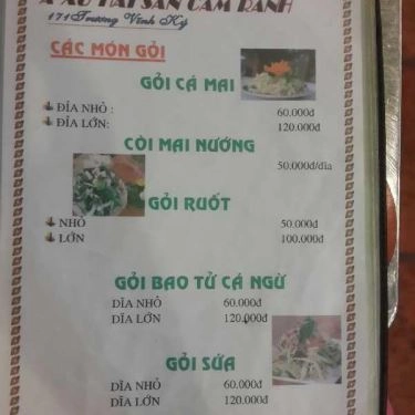 Thực đơn- Quán Ăn Hải Sản A Xừ