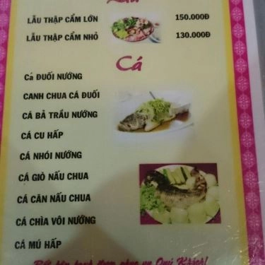 Thực đơn- Quán Ăn Hải Sản Bé Ni 1 - Võ Nguyên Giáp