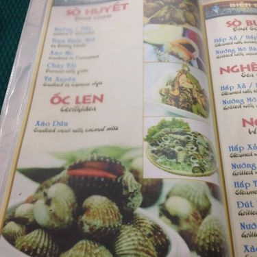 Thực đơn- Quán Ăn Hải Sản Biển Đông 1 - Phan Đăng Lưu