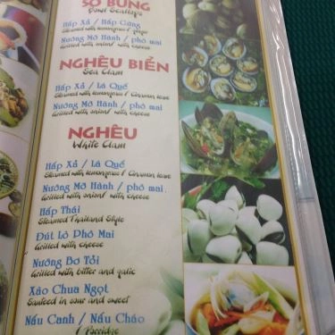 Thực đơn- Quán Ăn Hải Sản Biển Đông 1 - Phan Đăng Lưu