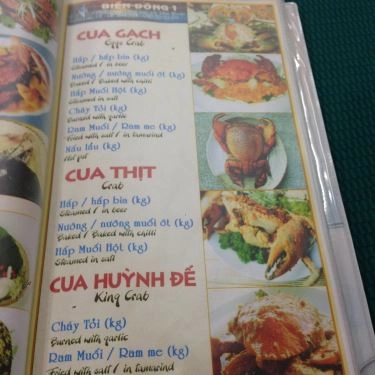 Thực đơn- Quán Ăn Hải Sản Biển Đông 1 - Phan Đăng Lưu