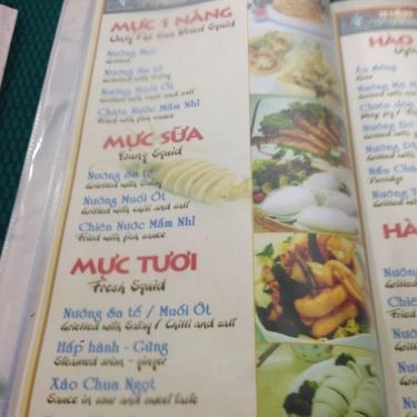 Thực đơn- Quán Ăn Hải Sản Biển Đông 1 - Phan Đăng Lưu