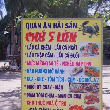 Thực đơn- Quán Ăn Chú 5 Lùn - Quán Hải Sản