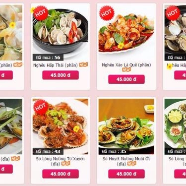 Thực đơn- Quán Ăn Hải Sản Ngọc Bích - Cua Cà Mau