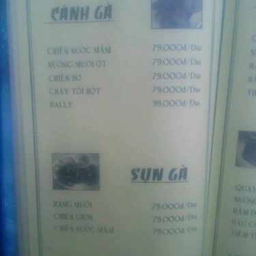 Thực đơn- Quán Ăn Hải Sản NK