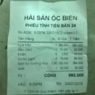 Tổng hợp- Quán Ăn Hải Sản Ốc Biển - Bờ Kè