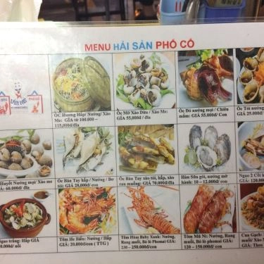 Thực đơn- Quán Ăn Hải Sản Phố Cổ
