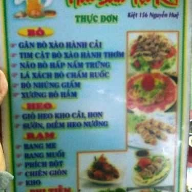 Thực đơn- Quán Ăn Hải Sản Tẹo K4