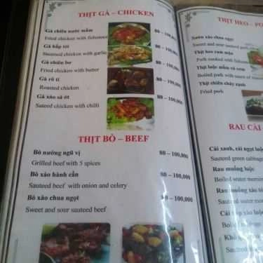 Thực đơn- Quán Ăn Hải Sản Tươi Thắm