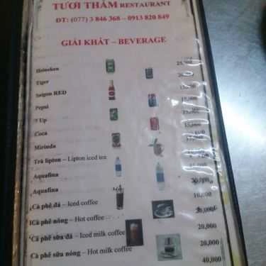 Thực đơn- Quán Ăn Hải Sản Tươi Thắm