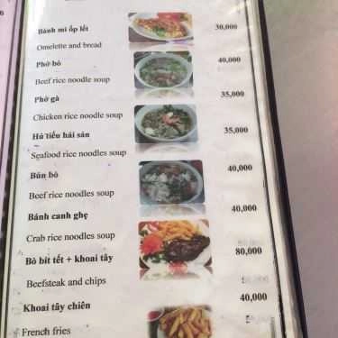 Thực đơn- Quán Ăn Hải Sản Tươi Thắm