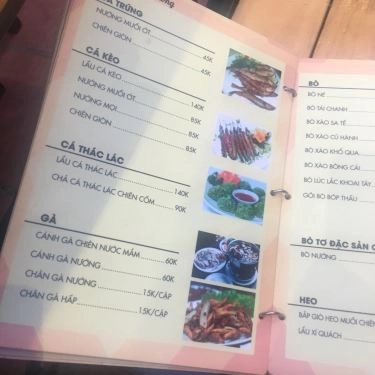 Thực đơn- Quán Ăn Hải Sản Út Sương - Phan Huy Ích