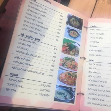 Thực đơn- Quán Ăn Hải Sản Út Sương - Phan Huy Ích