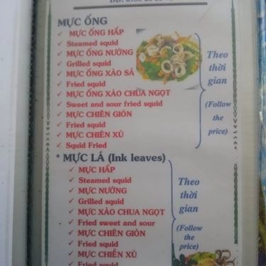 Thực đơn- Quán Ăn Hai Zồ - Nhậu Bình Dân