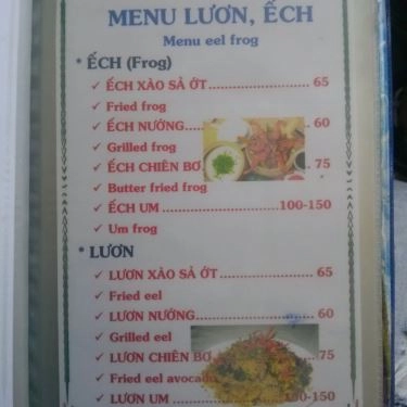 Thực đơn- Quán Ăn Hai Zồ - Nhậu Bình Dân