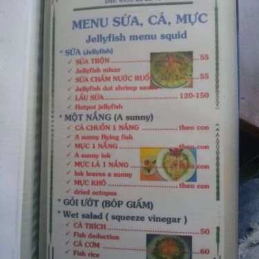 Thực đơn- Quán Ăn Hai Zồ - Nhậu Bình Dân