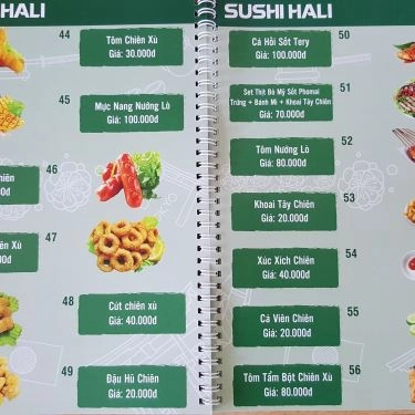 Thực đơn- Quán Ăn Hali Sushi - Nguyễn Văn Lượng