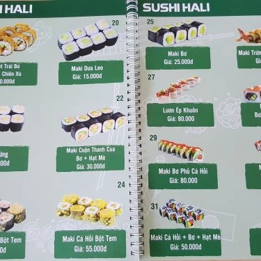 Thực đơn- Quán Ăn Hali Sushi - Nguyễn Văn Lượng