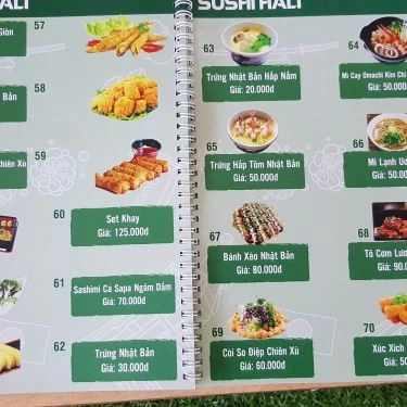 Thực đơn- Quán Ăn Hali Sushi - Nguyễn Văn Lượng