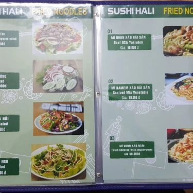Thực đơn- Quán Ăn Hali Sushi - Nguyễn Văn Lượng