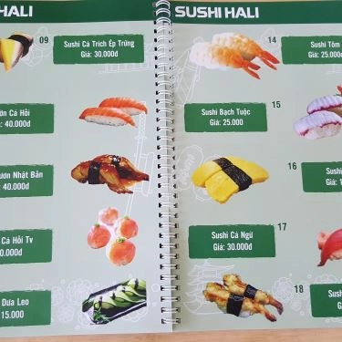 Thực đơn- Quán Ăn Hali Sushi - Nguyễn Văn Lượng